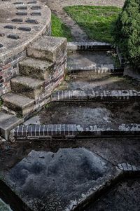 Close-up of abandoned building