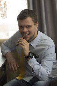 Portrait of a smiling young man