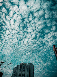 Low angle view of buildings against sky