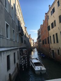 View of canal along buildings