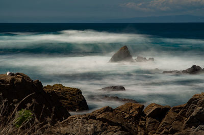 Scenic view of sea against sky