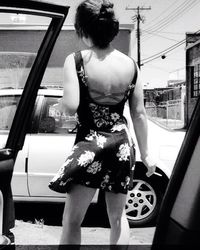 Woman sitting on chair