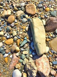 Pebbles on stones