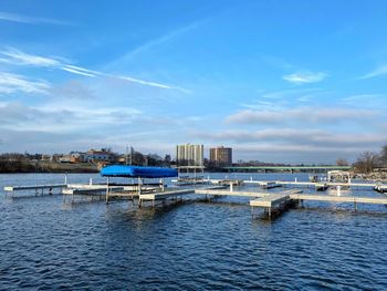 Scenic view of river against sky