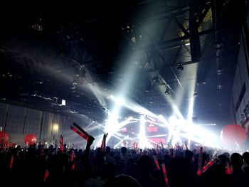 Crowd at music concert