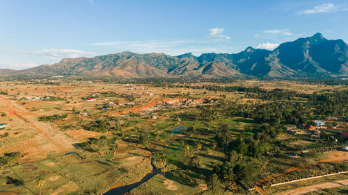 Aerial view of morogoro town