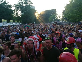 Crowd at music festival