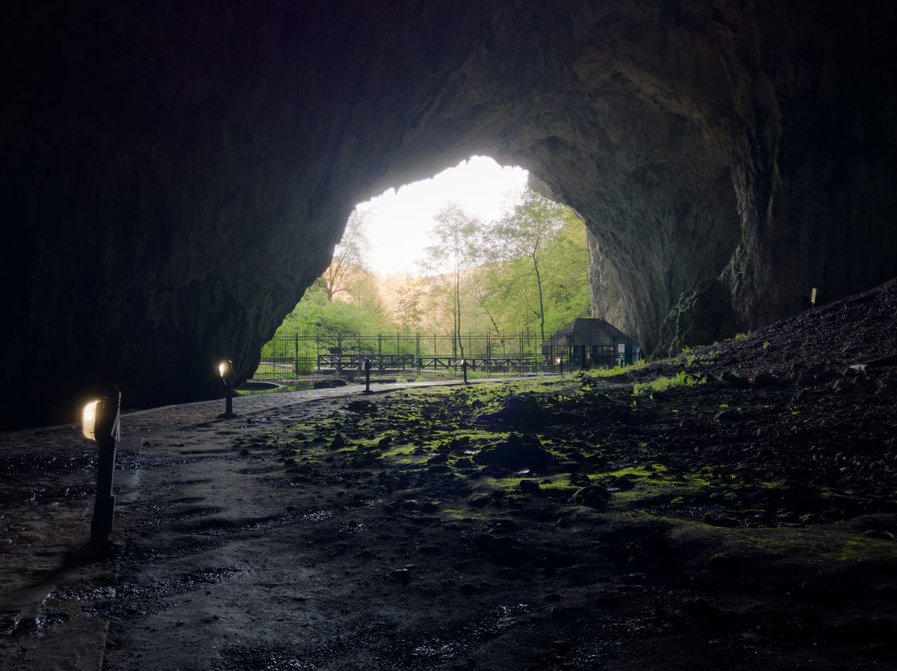 VIEW OF ILLUMINATED TUNNEL