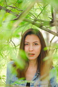 Portrait of a beautiful young woman