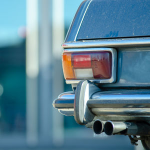 Close-up of vintage car