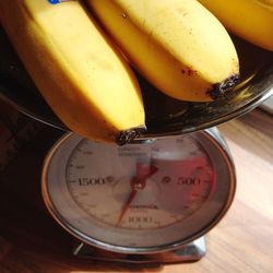 Close-up of bread in plate on table