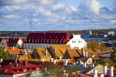 City view of tallinn. buildings and architecture.