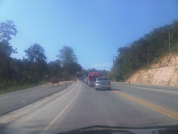 Road passing through landscape