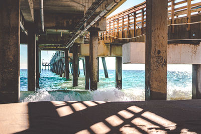 Pier over sea