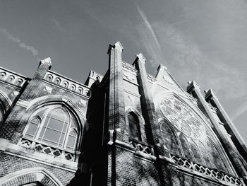 Low angle view of building against sky