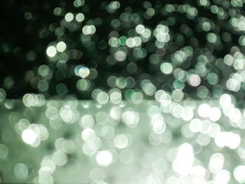 Defocused image of illuminated lights