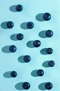 Directly above shot of medicines on white background