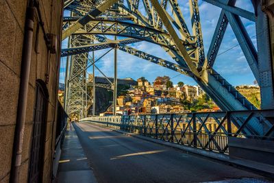 View of bridge in city