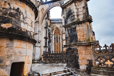 Low angle view of historical building