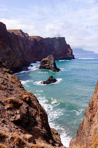 Scenic view of sea against sky