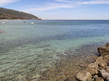 Scenic view of sea against sky