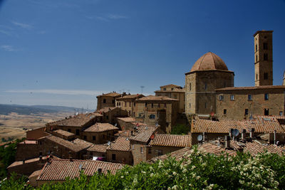 View over the roofs of volterra
