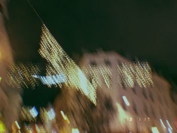 Close-up of illuminated lights