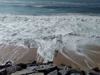 Scenic view of sea waves