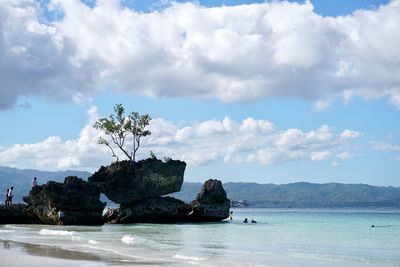 Scenic view of sea against sky