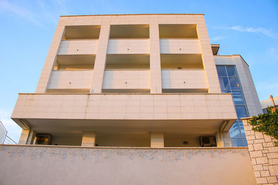 Low angle view of building against sky