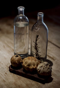 Close-up of food on table