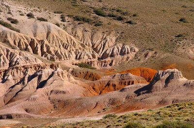 Rock formations in a desert