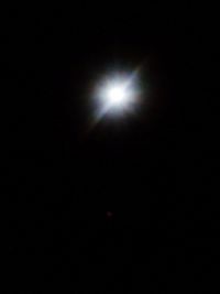 Low angle view of moon in sky