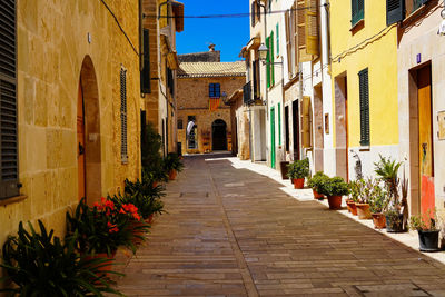 Historic old town of alcúdia, mallorca in spain