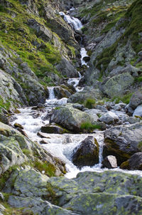 River flowing amidst rocks