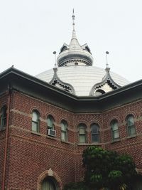 Low angle view of cathedral against clear sky