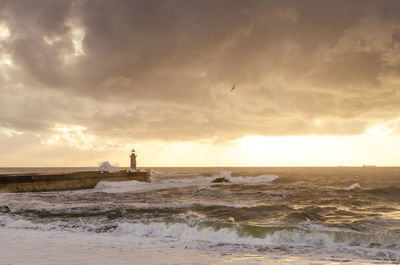 Scenic view of sea against sky