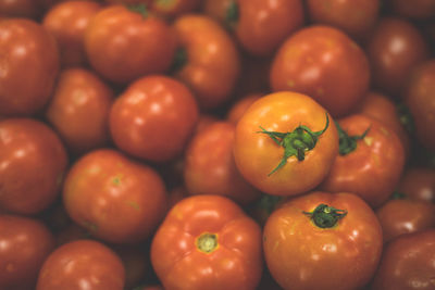 Full frame shot of tomatoes at market