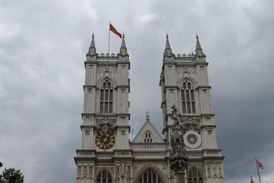 Low angle view of building against cloudy sky london royal