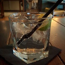 Close-up of drink on table