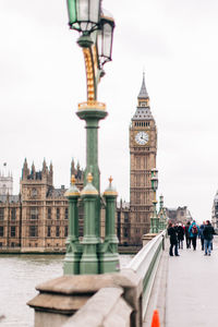 View of buildings in city against sky