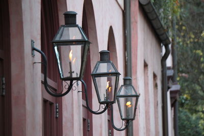 Close-up of illuminated light bulb