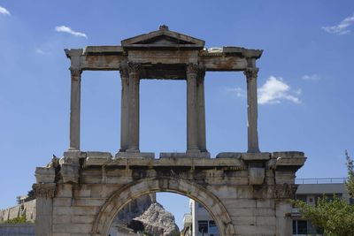 Low angle view of historical building