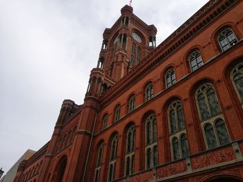 Low angle view of historic building against sky