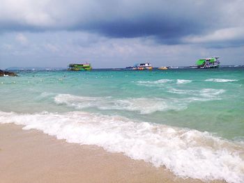 Scenic view of sea against sky