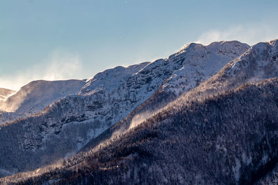 Bohinj mountains in winter