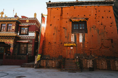 Low angle view of old building