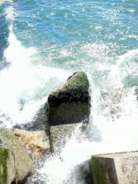 Rocks in sea