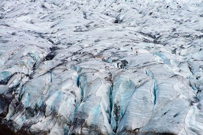 Aerial view of glaciers