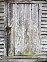 Close-up of wooden door